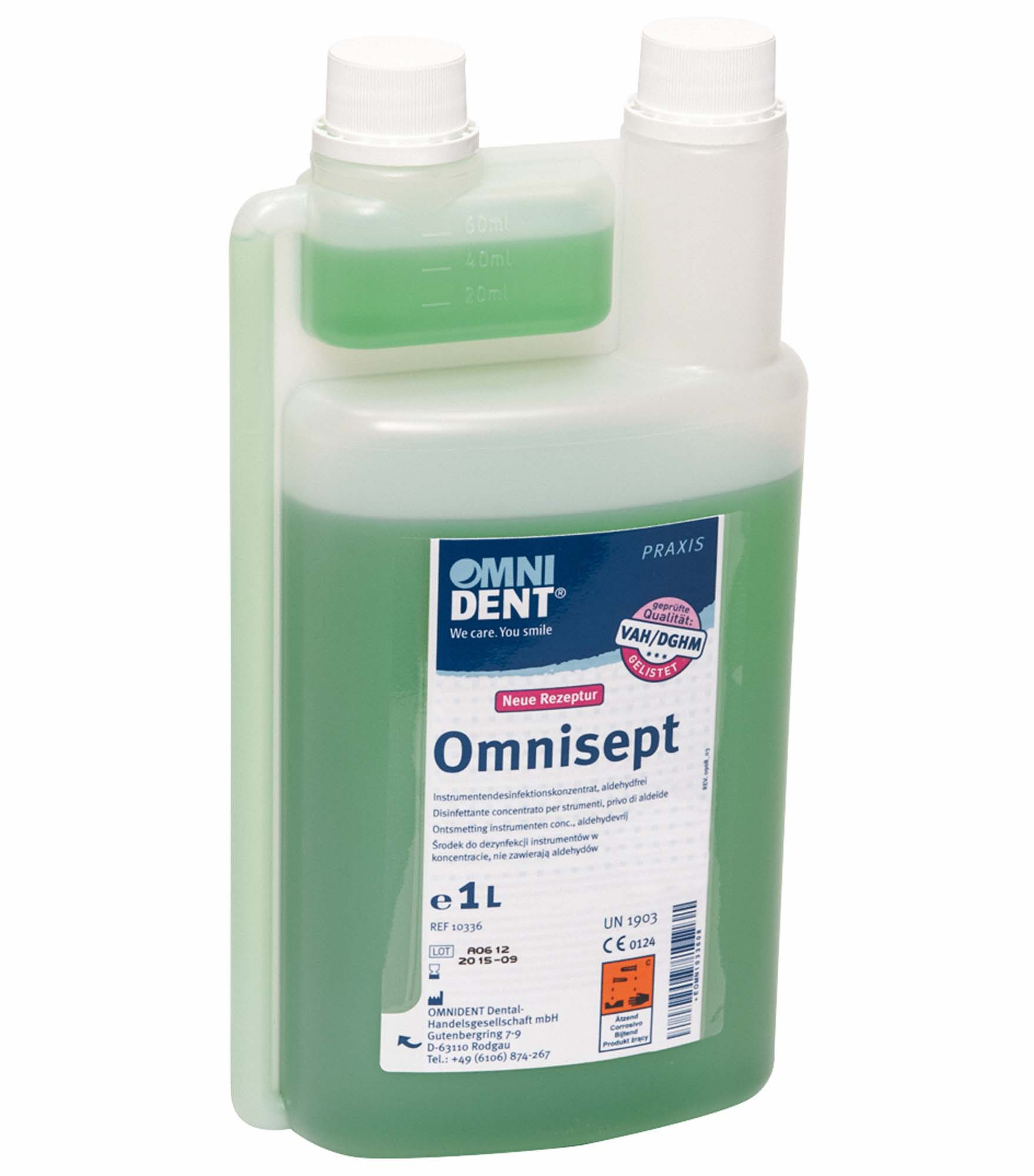Omnisept Instrumentendesinfektion, 1 ltr. Flasche
