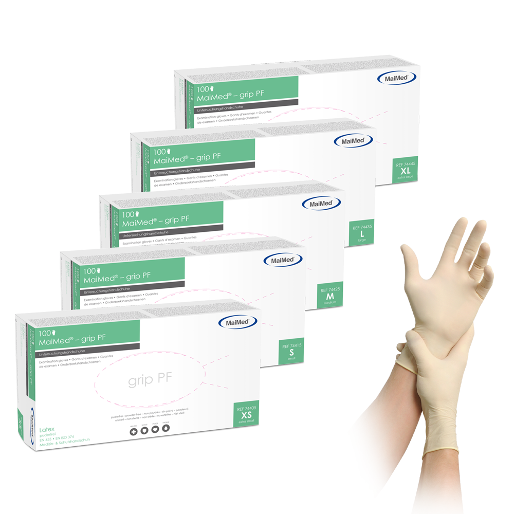 MaiMed® grip, PE - Latex Einmalhandsche