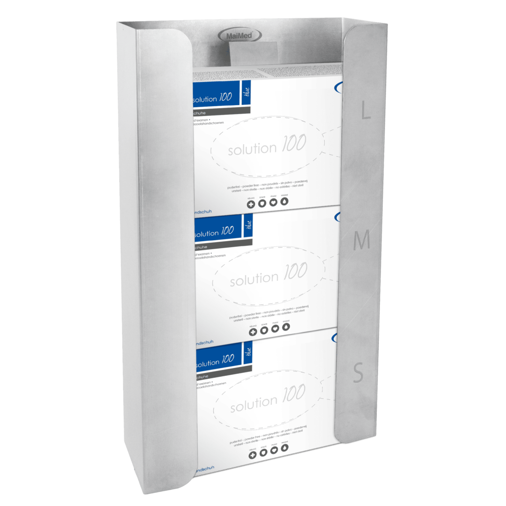 MaiMed® Wandhalter Edelstahl HS 3er mit Feder