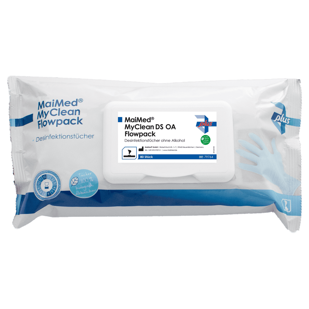 MaiMed® MyClean DS OA Flowpack - 20 x 20 cm, 80 Tücher