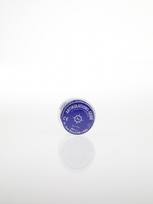 Artikulationsseide  80µ BK 07 Rolle/Band 16 mm blau – 10 m