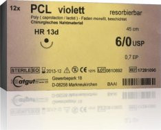 Catgut PCL - DR 12 - 5/0 - 70cm - 24 Stk.