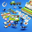 Spielzeugpaket Bauernhof mit 200 Teilen